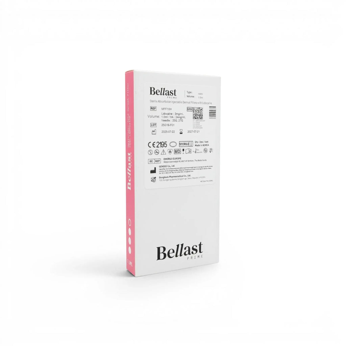 Bellast Prime Hard Lidocaine 1 x 1 ml