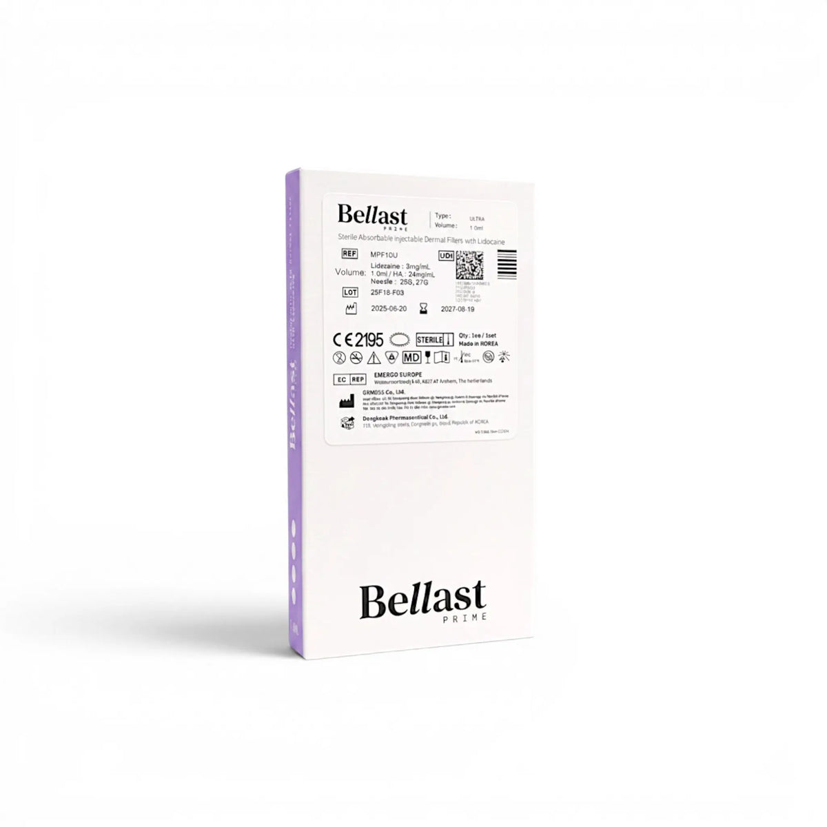 Bellast Prime Ultra Lidocaine 1 x 1 ml