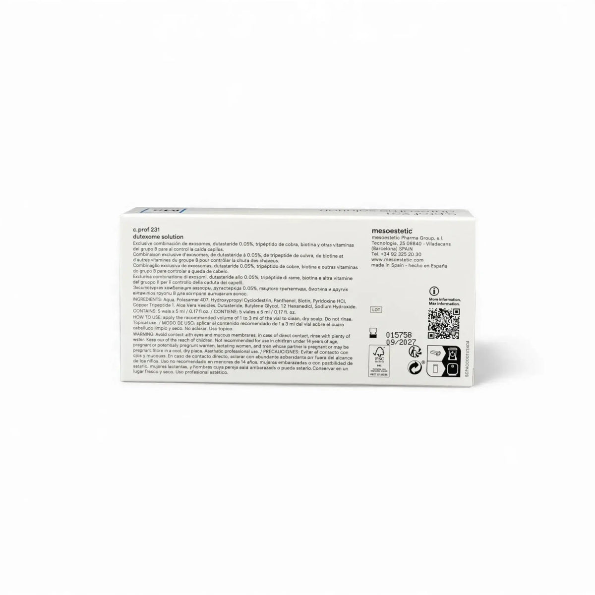 Mesoestetic c.prof 231 Dutexome Solution 5 x 5ml