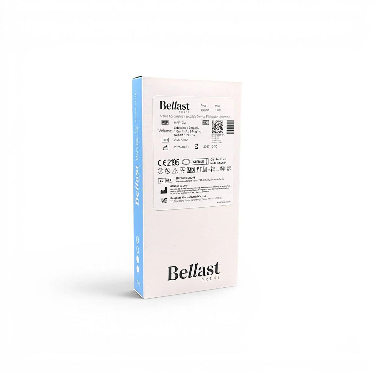 Bellast Prime Mild Lidocaine 1 x 1 ml 