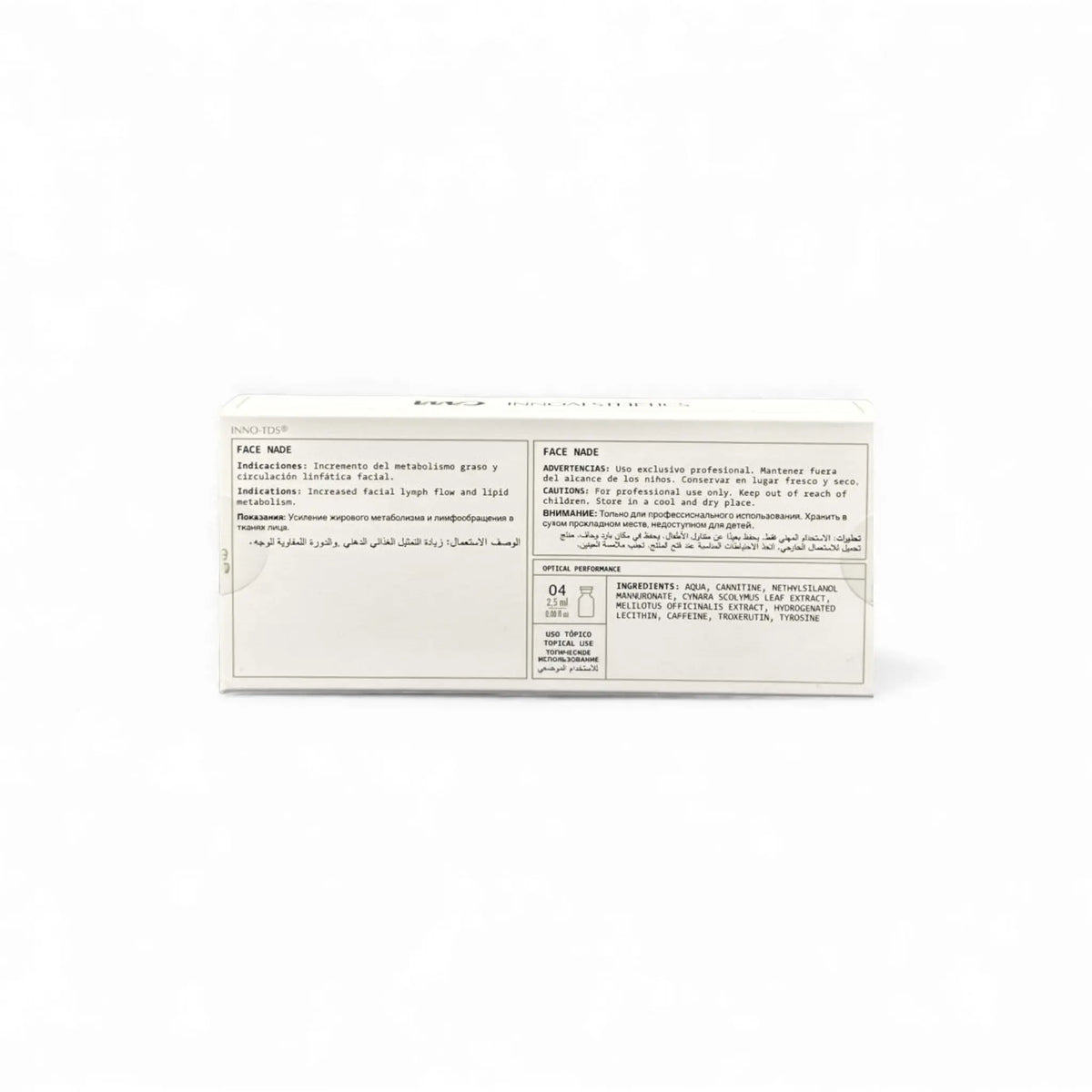 Innoaesthetics Face Nade 4 x 2,5ml (TDS) 