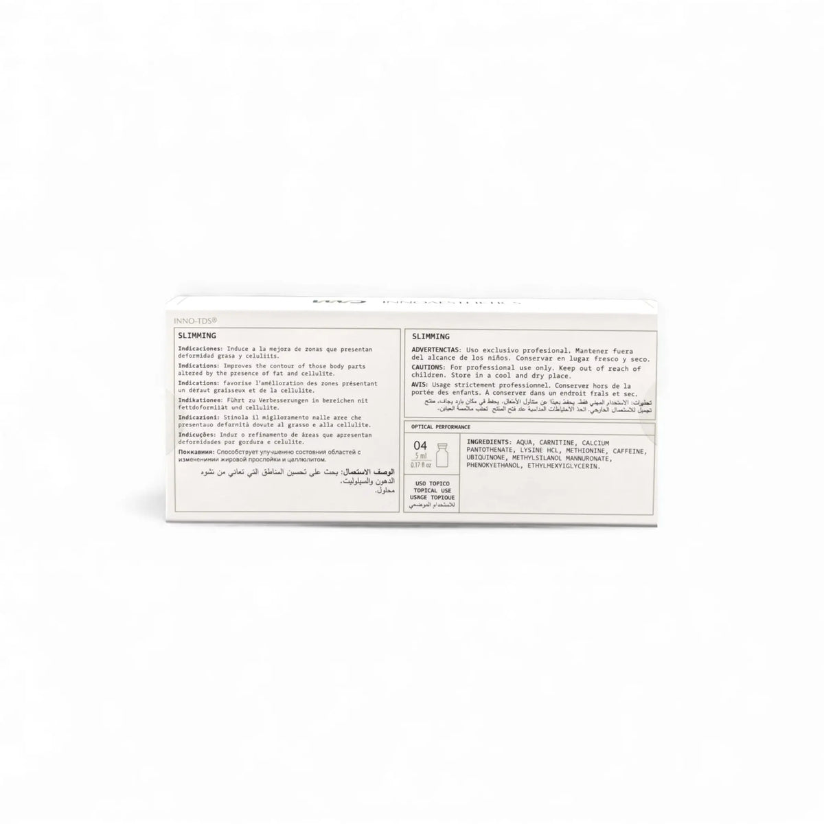 Innoaesthetics Slimming 4 x 5ml (TDS) 