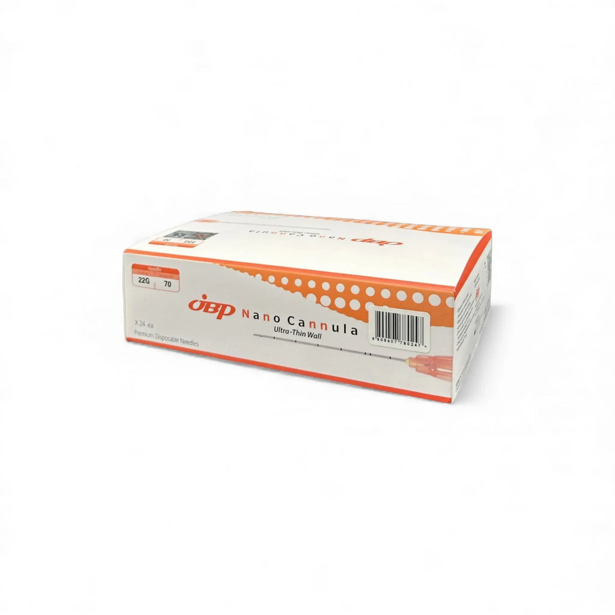 JBP Nano Cannula 22G x 70mm 