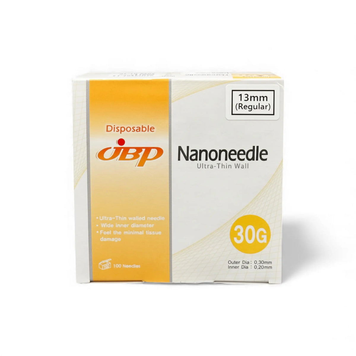 JBP Nanoneedle 30G x 13mm - 100 Stk. 