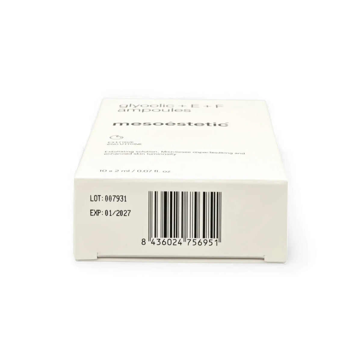 Mesoestetic Glycolic + E + F Ampoules 10 x 2ml 